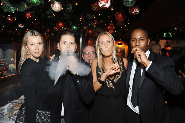 Goldgenie launch 24k gold e shisha at annabels night club