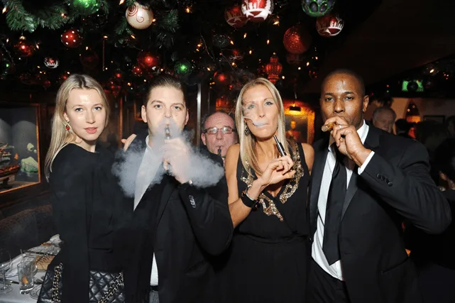 Goldgenie launch 24k gold e shisha at annabels night club