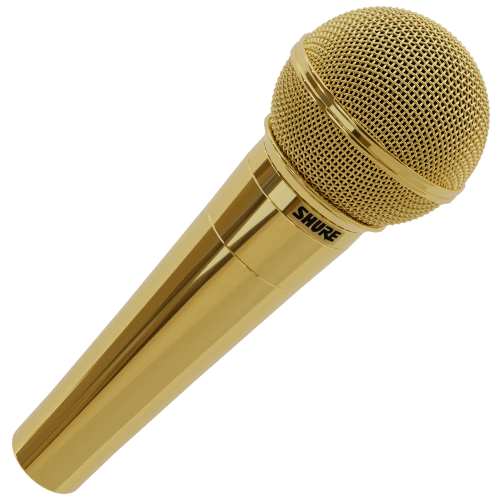 The SHURE SM58 – 24k Gold Plated Dynamic Microphone - Goldgenie Cambodia